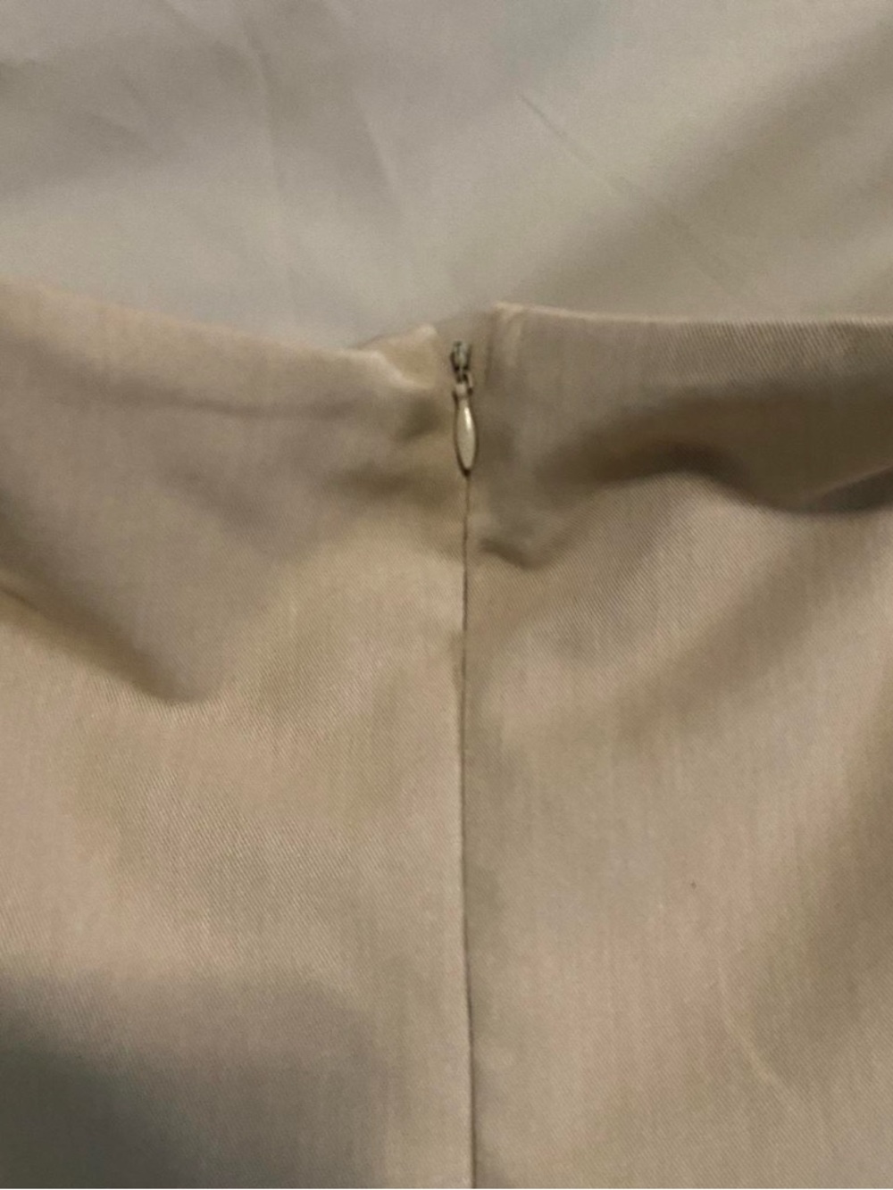NWT Anthropologie Maeve Strapless Pleated Beige Mini Dress - Picture 6 of 8
